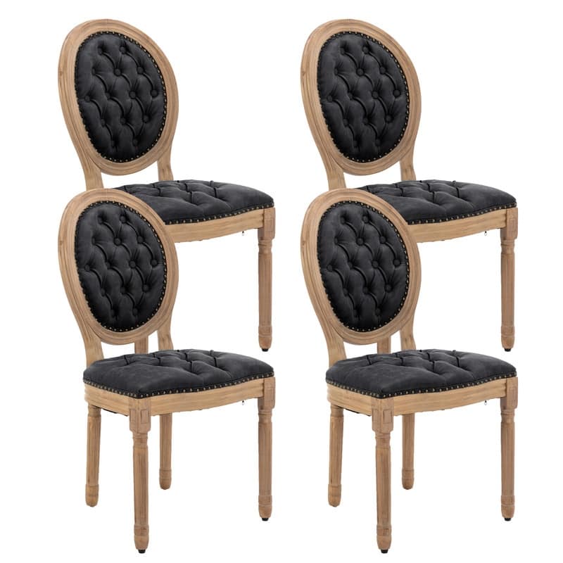 French Dining Chair with Nailhead Trim Set of 4