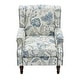 preview thumbnail 19 of 85, 2 Set Transitional Patterned Wingback Accent Chairs with NailHead