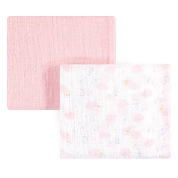 slide 1 of 1, Yoga Sprout Baby Girl Cotton Muslin Swaddle Blankets, Sky, One Size - Sky - One Size One Size - Sky