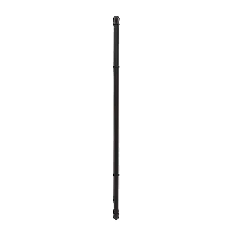Allan Andrews Matte Black Pipe Framed Industrial Dressing Mirror - 42"H x 18"W x 2"D