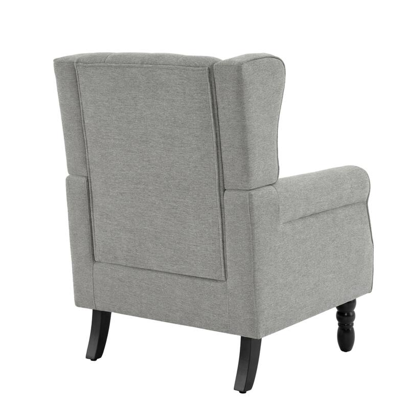 Button-Tufted Accent Club Chair Wingback Armchair Set of 2