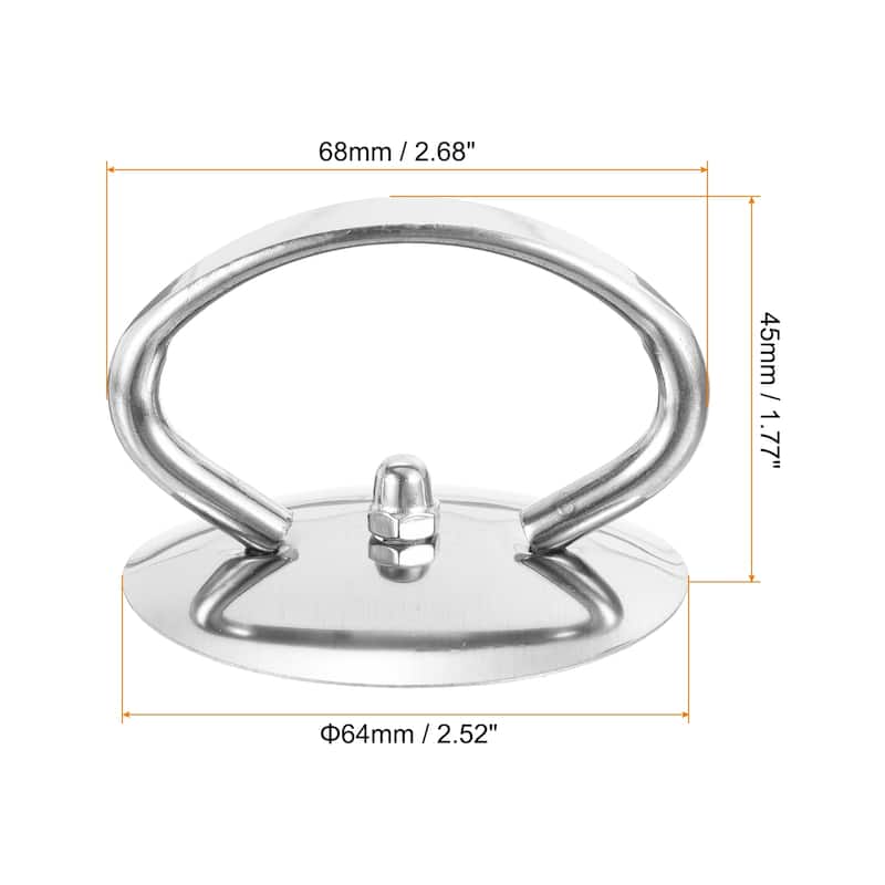 2pcs Universal Pot Lid Replacement Knob Heat Resistant Lid Handles - Silver Tone