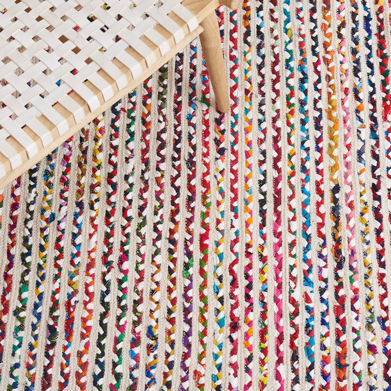 SAFAVIEH Handmade Braided Yelva Boho Cotton Rug