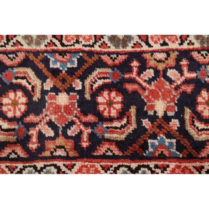 Geometric Mahal Persian Area Rug Wool Handmade Living Room Carpet - 6'6" x 10'3"