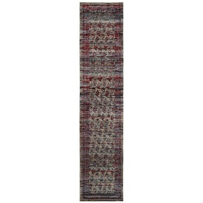 Style Haven Adalynn Distressed Border Panel Area Rug