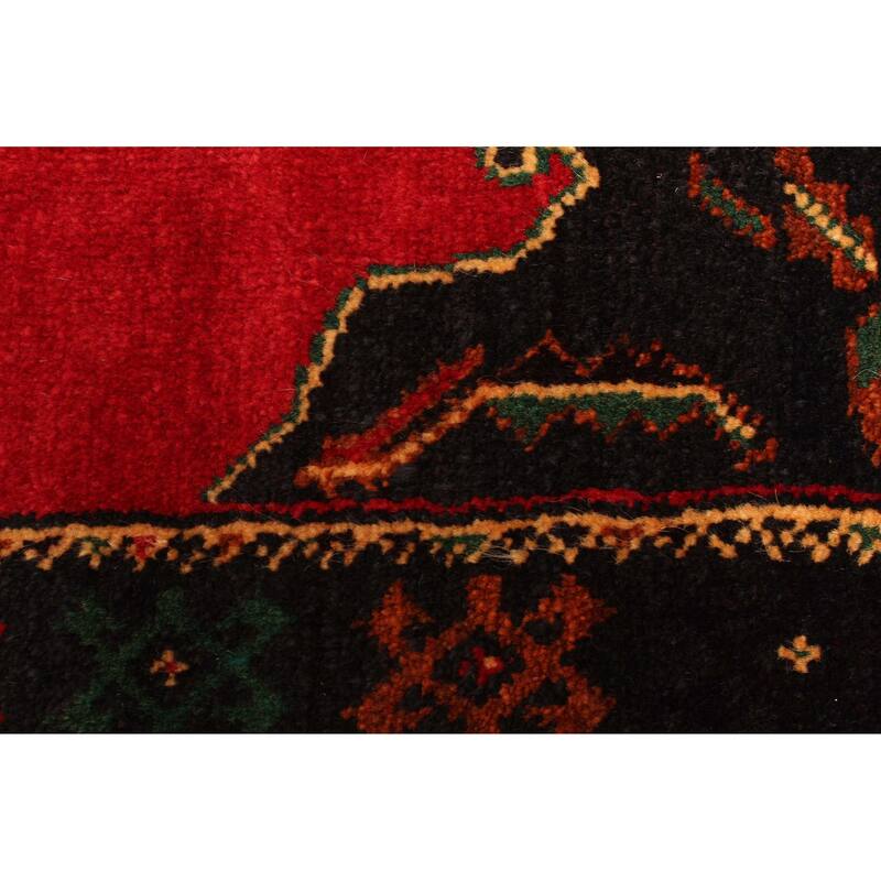ECARPETGALLERY Hand-knotted Teimani Red Wool Rug - 3'8 x 6'4