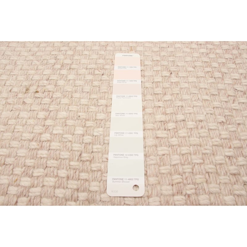 ECARPETGALLERY Hand Tufted Sienna Pink Wool Rug - 4'11 x 7'11