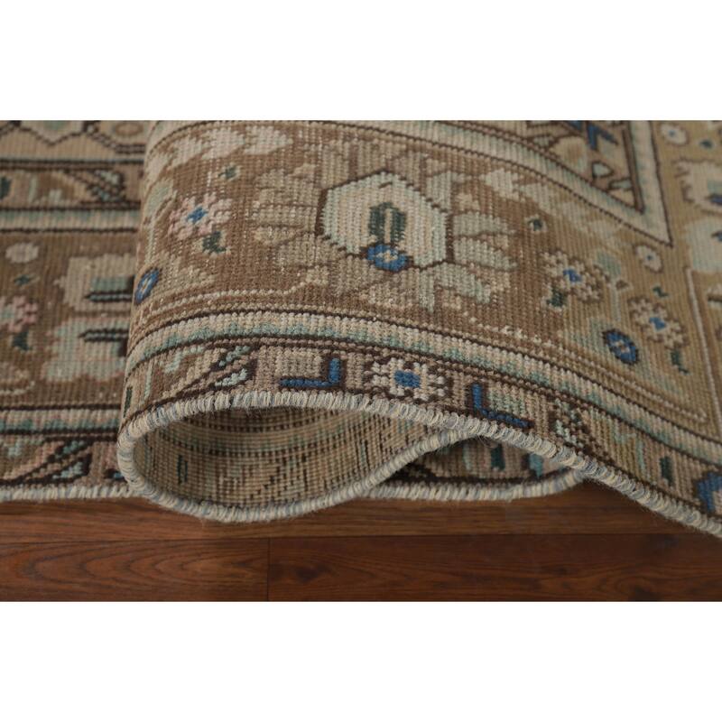 Tabriz Vintage Persian Area Rug Hand-Knotted Wool Carpet - 6'5" x 9'5"
