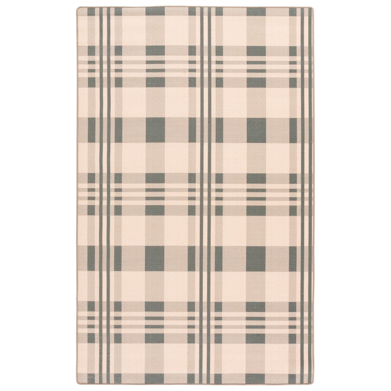 SAFAVIEH Natural Fiber Elinbjorg Slip Resistant Sisal Rug - Natural/Green - 6' x 9'