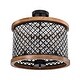 preview thumbnail 4 of 17, Denica 16 Inch Crystal Shade Semi Flush Mount 3-Light