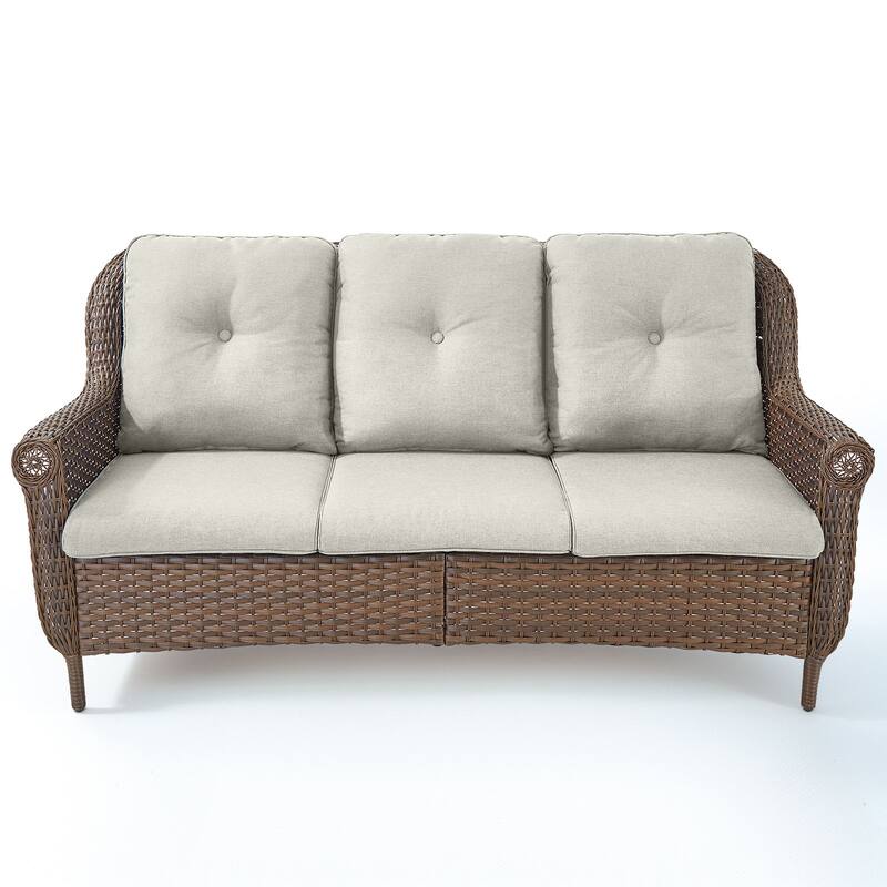 3-Seat Outdoor Patio Sofa Couch Furniture