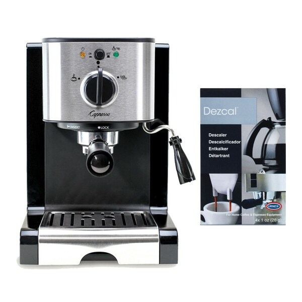 Shop Capresso EC100 Pump Espresso Machine (Black) Bundle (Refurbished) - Free Shipping Today 