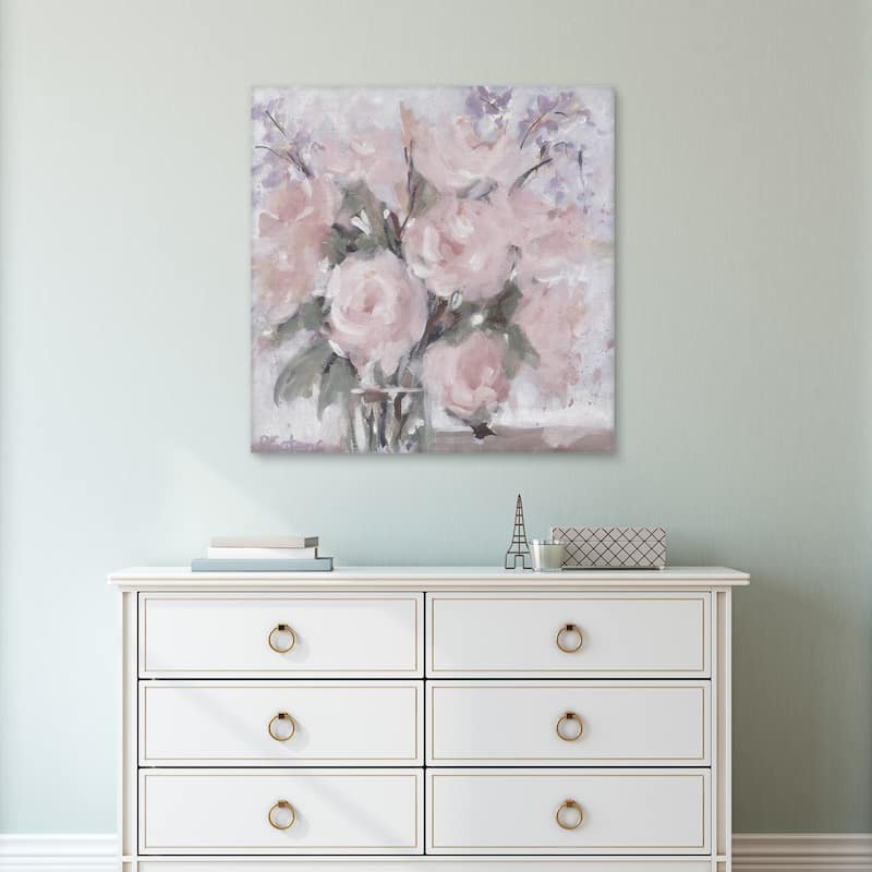 Champagne Pinks Blush by Pamela Gatens Canvas Art Print