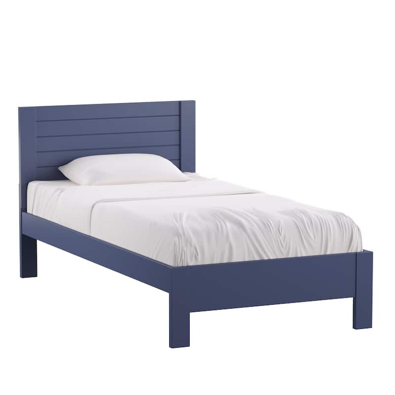 Davidson Horizontal Panel Platform Bed by iNSPIRE Q Classic - Twilight Blue - Twin