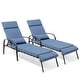 preview thumbnail 5 of 25, Patio Adjustable Chaise Lounge Chair with Cushion and Pillow for Outdoor & Indoor