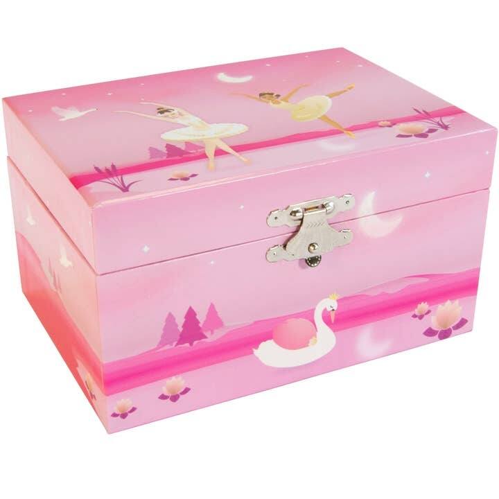 Mele and Co Swan Lake Musical Ballerina Jewelry Box - N/A