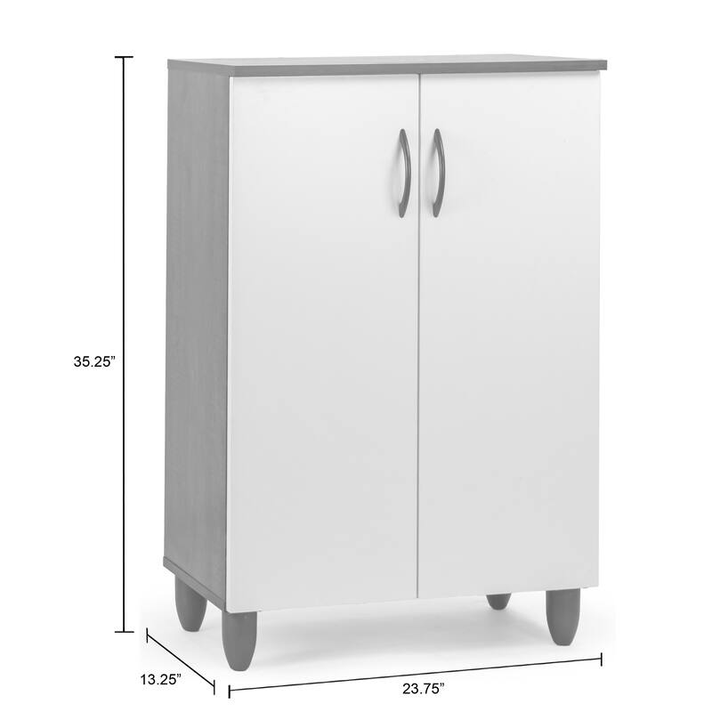 Anthea Two-door Shoe Cabinet with Four Shelves