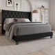 preview thumbnail 16 of 28, Homer Tufted Upholstered Panel Bed