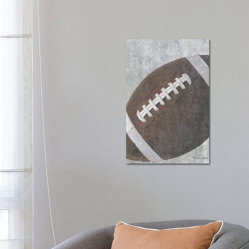 iCanvas "Sports Ball - Football" by Susan Ball Canvas Print - 26x18x1.5