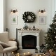 preview thumbnail 5 of 12, Elisie Modern 2-light Bathroom Vanity Light Farmhouse Black Gold Sconce with Water Glass