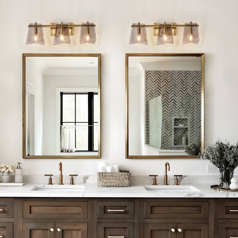 Starsky 3 - Light Modern Dimmable Gray Glass Bathroom Vanity Light