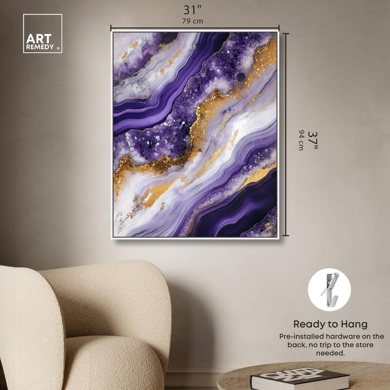 Gemstone Labyrinth I Canvas by Art Remedy