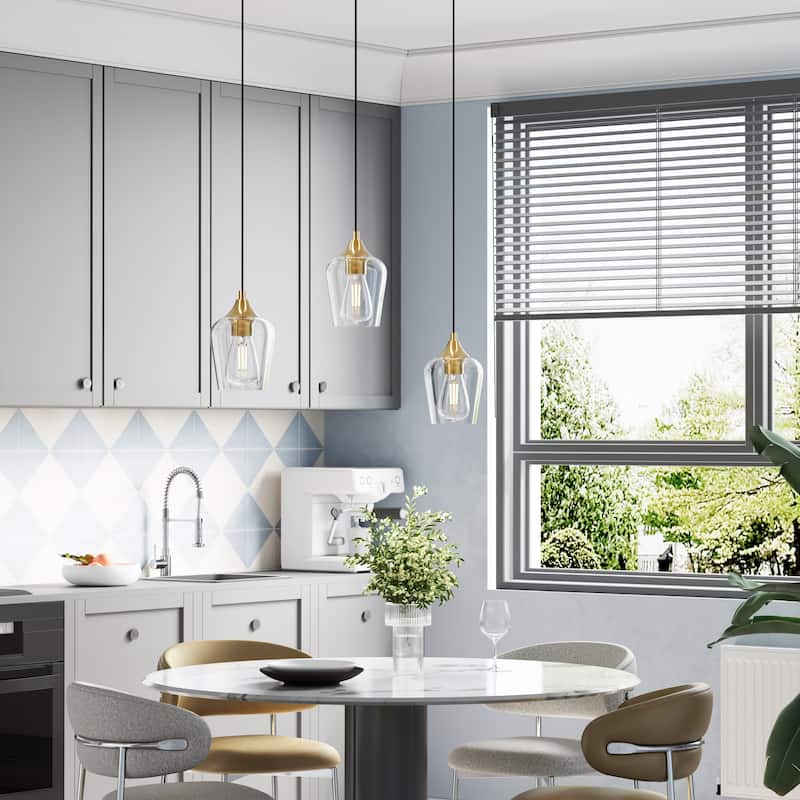 CO-Z 1 Light Pendant Light Fixture with Adjustable Height