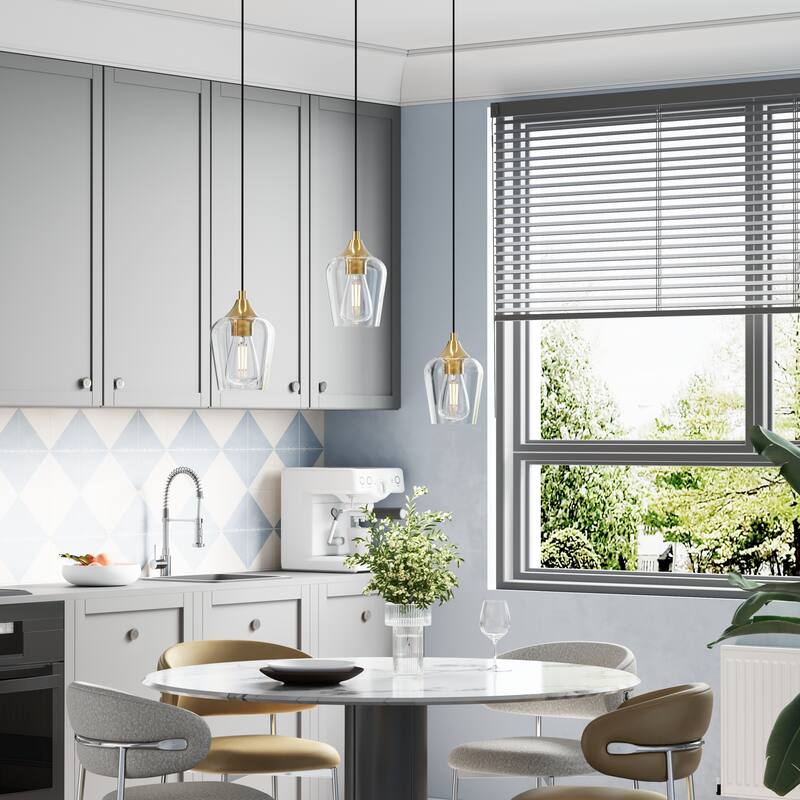 CO-Z 1 Light Pendant Light Fixtures with Adjustable Height 2 Packs