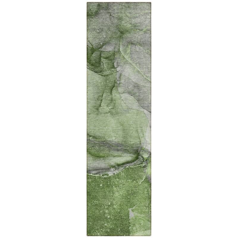 Mato Modern Art-Inspired Weather Resistant Blended Style Outdoor Rug