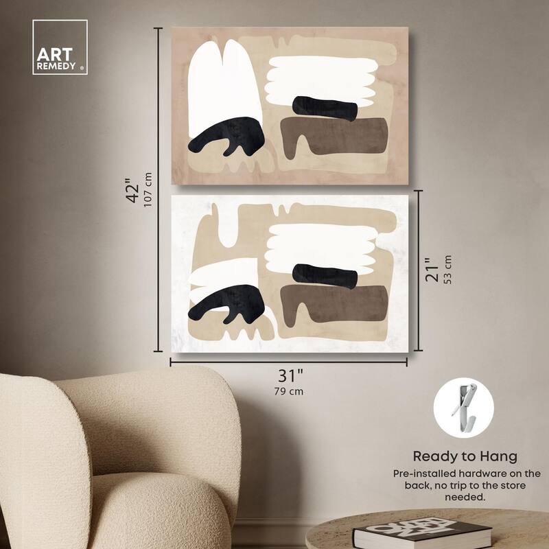 Sandera Set Canvas Set of 2 by Art Remedy, Gallery Wrapped