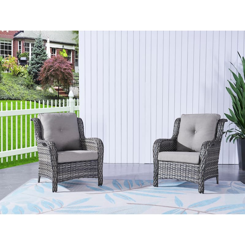 Pocassy 5-Piece Patio Furniture Set with Ottomans