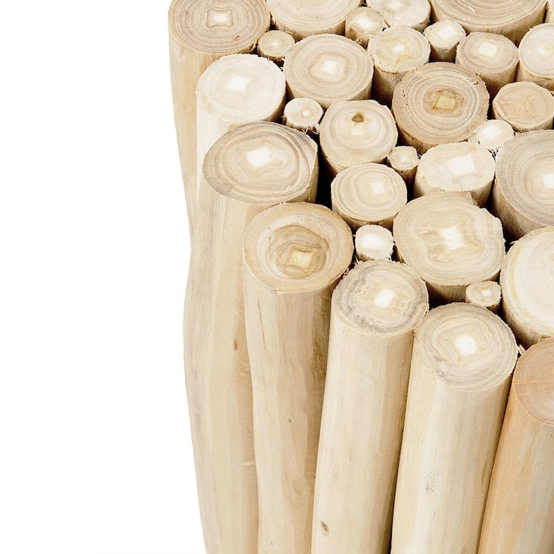 Reclaimed Solid Teak Wood Branch Bundle Table by East at Main