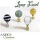 preview thumbnail 6 of 6, Aspen Creative 2 Pack Steel Lamp Finial in Brushed Nickel Finish, 1 1/4" Tall - BRUSHED NICKEL BRUSHED NICKEL