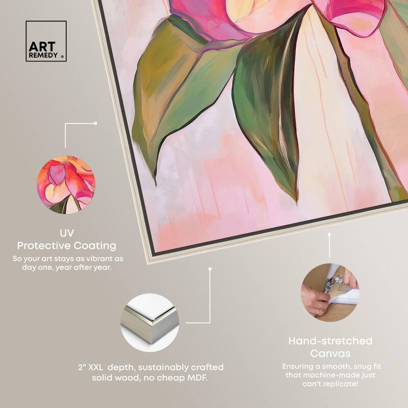 Softly Unfurling II Canvas by Art Remedy