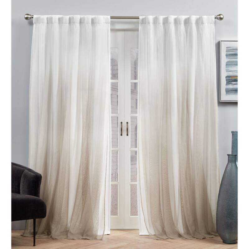 ATI Home Crescendo Lined Blackout Hidden Tab Curtain Panel Pair - 54x96 - Champagne