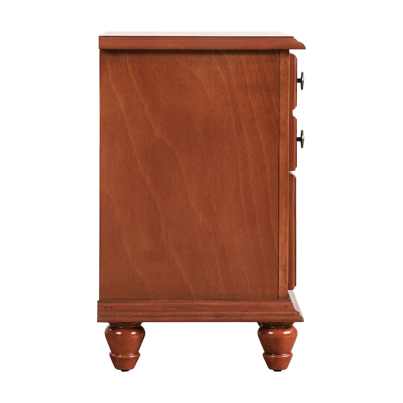Summit 2-drawer Wood Nightstand