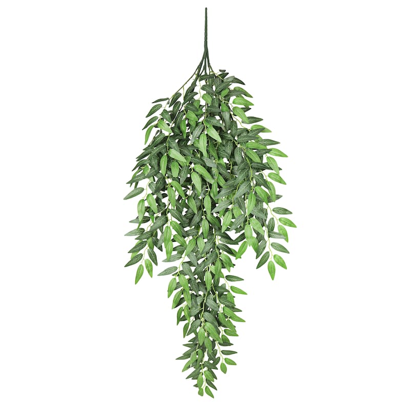 Artificial Italian Ruscus Smilax Leaf Hanging Plant Greenery Foliage Bush 52in - 52" L x 22" W x 3" DP