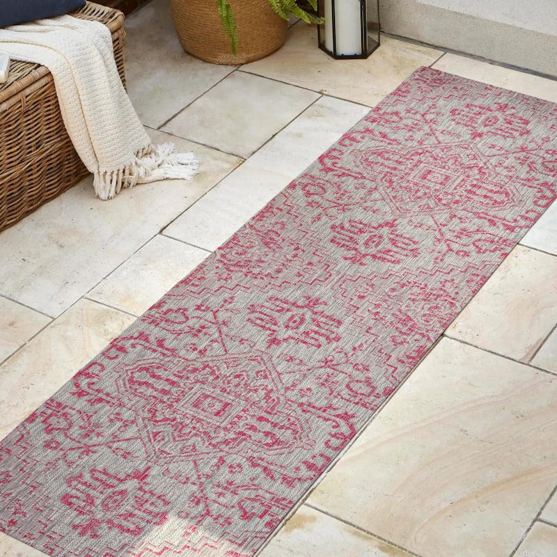 JONATHAN Y Charleston Medallion Indoor/Outdoor Area Rug