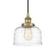 Option Brushed Brass / Clear Deco Swirl