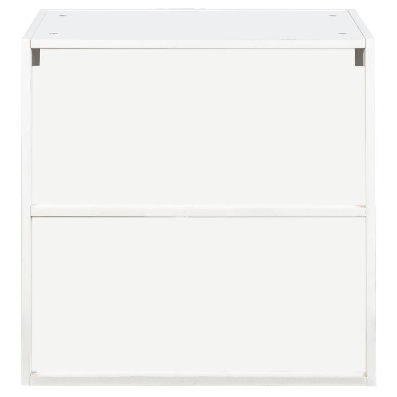 Arched Glass Door Wall Cabinet - Floating Display Cabinet with Shelves for Kitchen, Bathroom, Living Room