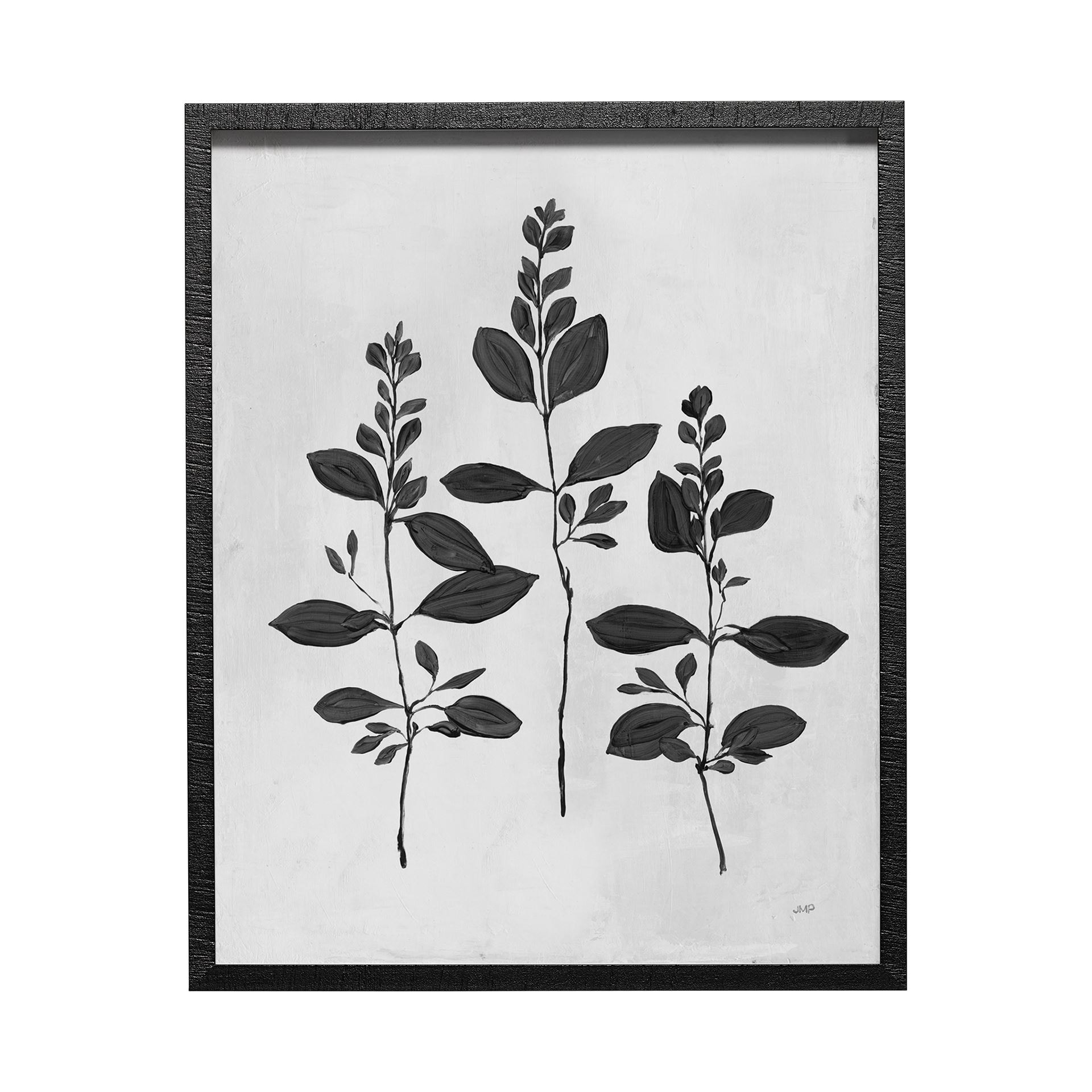 Botanical Study IV by Julia Purinton a Hand Embellished Textured Framed Art Print Matted under Glass