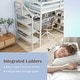 preview thumbnail 6 of 8, Gymax Twin Size Loft Bed w/ Desk & Storage Stairs Solid Wood Loft Bed
