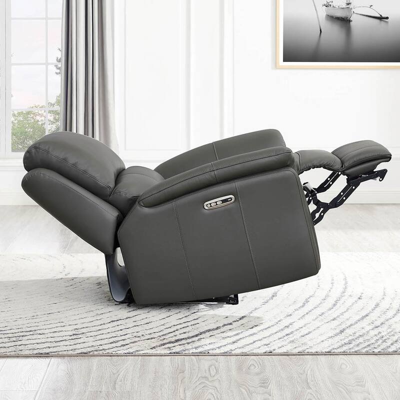 Hydeline Erindale Zero Gravity Power Recline and Headrest Top Grain Leather Recliner