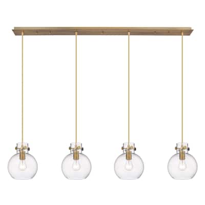 Innovations Lighting Newton Sphere - 4 Light 8" Cord Hung Linear Pendant