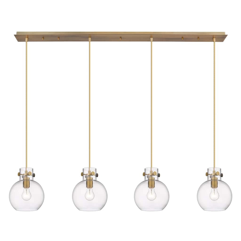 Innovations Lighting Newton Sphere - 4 Light 8" Cord Hung Linear Pendant