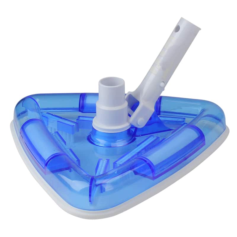 11" Blue and White Deluxe Triangular Swimming Pool Vacuum Head