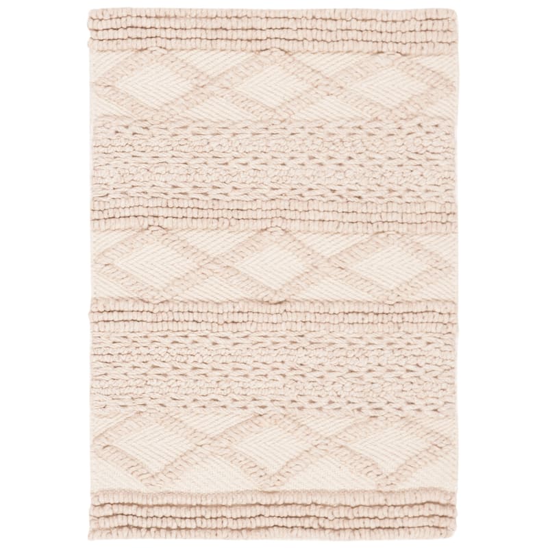 SAFAVIEH Handmade Natura Walfrieda Wool Rug - 2' x 3' - Beige