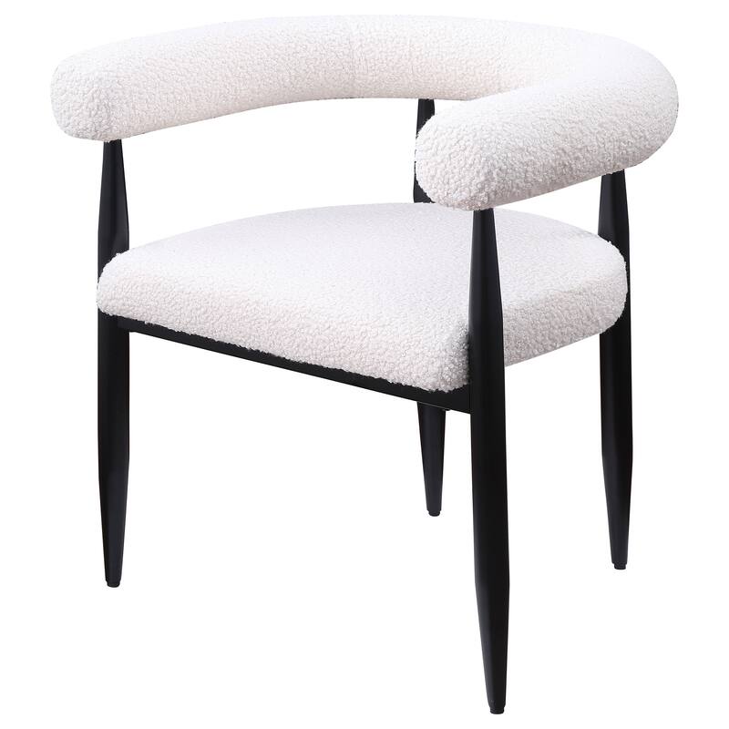 Dunmore Boucle Upholstered Dining Arm Chair (Set Of 2)