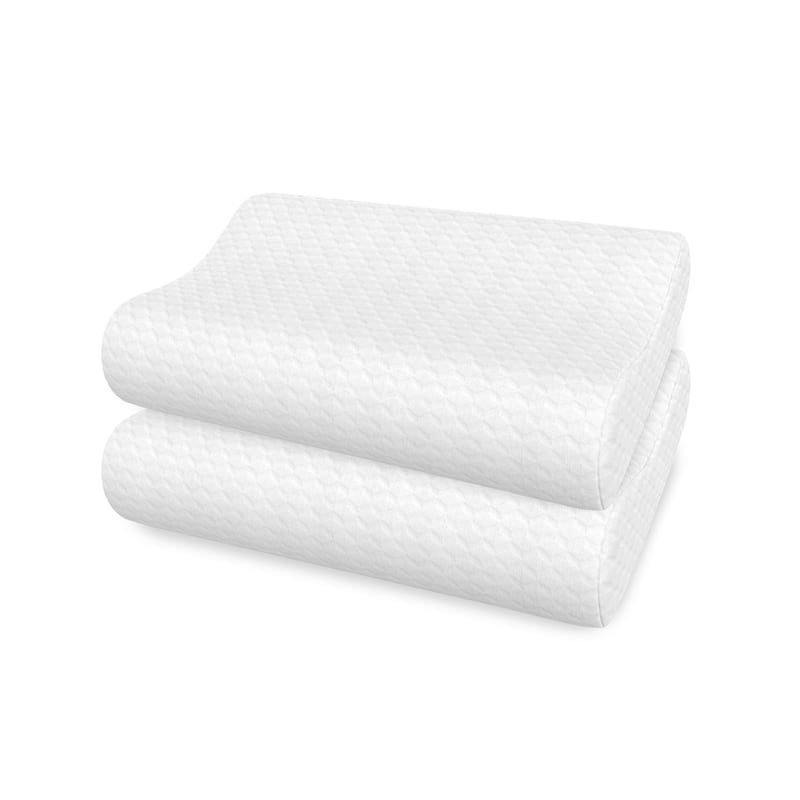 Bodipedic Classics Gel-Infused Contour Memory Foam Bed Pillow - White