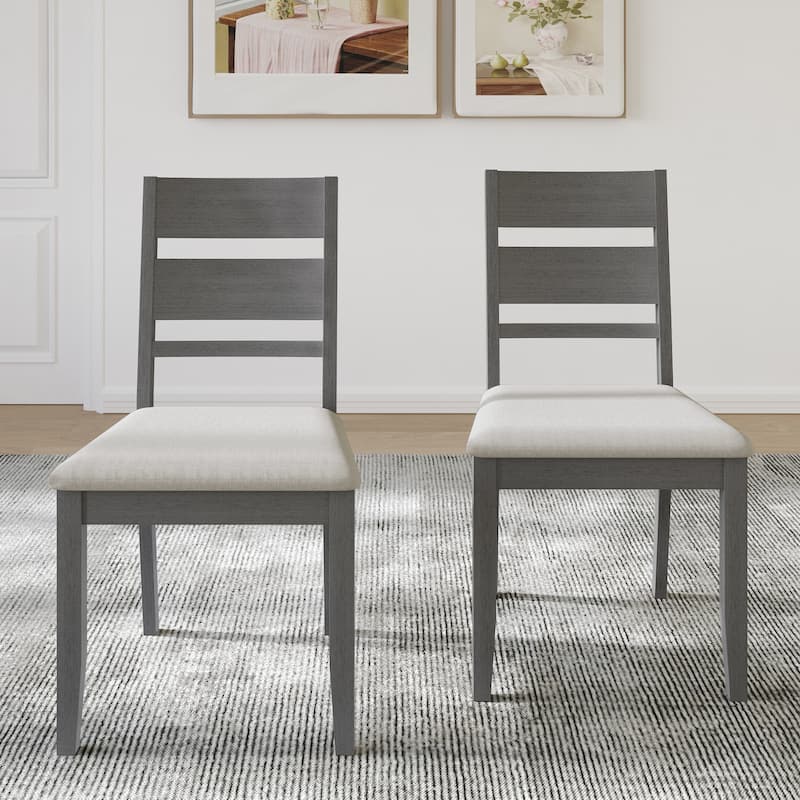 CraftPorch Elegant Wooden Dining Chairs (Set of 2) - N/A